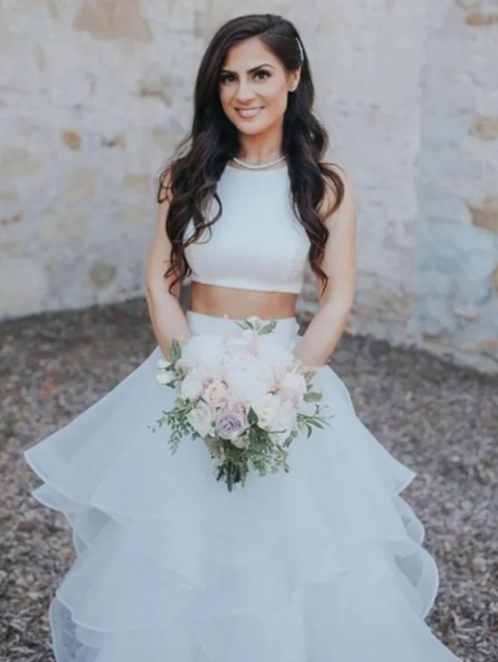 Wtoo Ivory Layered Tulle Wedding Skirt